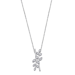 Colier din argint  cu pietre Cubic Zirconia Incolor
