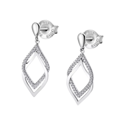 Cercei din argint  cu pietre Cubic Zirconia Incolor