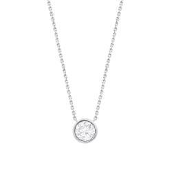 Colier din argint  cu pietre Cubic Zirconia Incolor