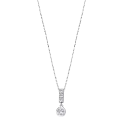 Colier din argint cu Cubic Zirconia Incolor