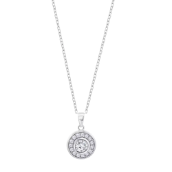 Colier din argint  cu pietre Cubic Zirconia Incolor
