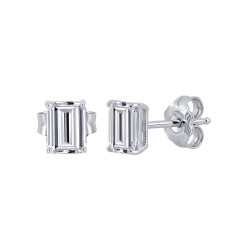 Cercei din argint cu Cubic Zirconia Incolor
