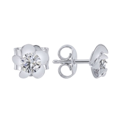 Cercei din argint cu Cubic Zirconia Incolor