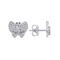 Cercei din argint cu Cubic Zirconia Incolor