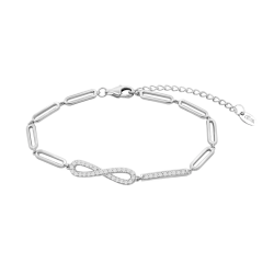 Brățară din argint  cu pietre Cubic Zirconia Incolor