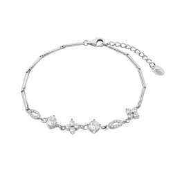 Brățară din argint  cu pietre Cubic Zirconia Incolor