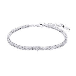 Brățară din argint  cu pietre Cubic Zirconia Incolor