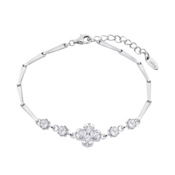 Brățară din argint  cu pietre Cubic Zirconia Incolor