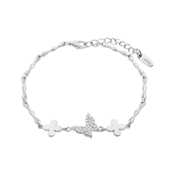 Brățară din argint  cu pietre Cubic Zirconia Incolor
