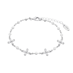 Brățară din argint  cu pietre Cubic Zirconia Incolor