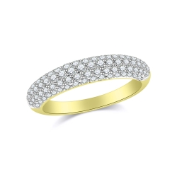 Inel din aur galben cu pietre Diamant