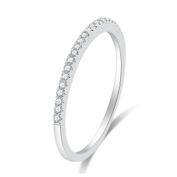 Inel din aur alb cu pietre Diamant