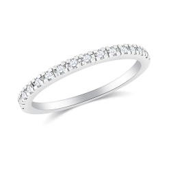 Inel din aur alb cu pietre Diamant