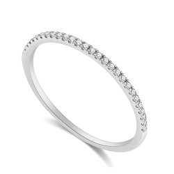 Inel din aur alb cu pietre Diamant