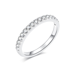 Inel din aur alb cu pietre Diamant