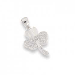 Pandantiv din argint  cu pietre Cubic Zirconia Incolor