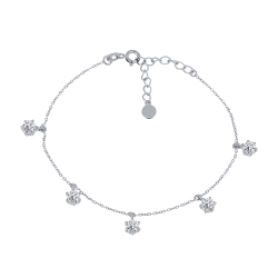 Brățară din argint  cu pietre Cubic Zirconia Incolor