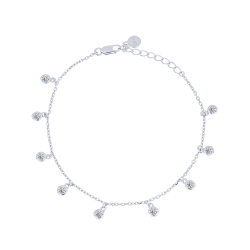 Brățară din argint  cu pietre Cubic Zirconia Incolor