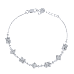 Brățară din argint  cu pietre Cubic Zirconia Incolor