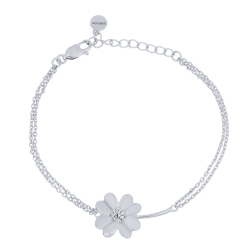 Brățară din argint  cu pietre Cubic Zirconia Incolor