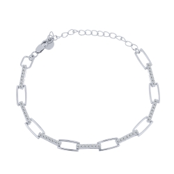 Brățară din argint  cu pietre Cubic Zirconia Incolor