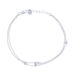 Brățară din argint  cu pietre Cubic Zirconia Incolor
