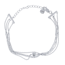 Brățară din argint  cu pietre Cubic Zirconia Incolor