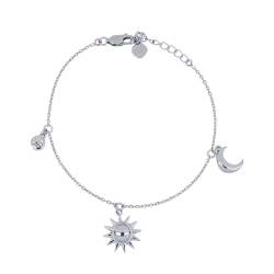 Brățară din argint  cu Cubic Zirconia Incolor