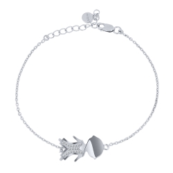 Brățară din argint  cu Cubic Zirconia Incolor