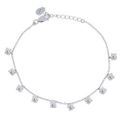 Brățară din argint  cu pietre Cubic Zirconia Incolor