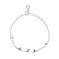 Brățară din argint  cu pietre Cubic Zirconia Incolor