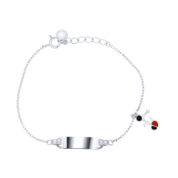 Brățară din argint  cu pietre Finift