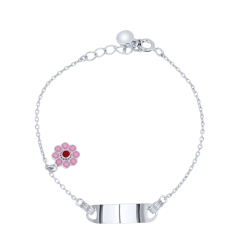 Brățară din argint  cu pietre Finift