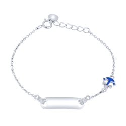 Brățară din argint  cu pietre Finift