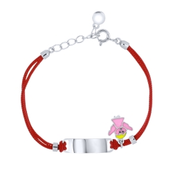 Brățară din argint  cu pietre Finift