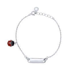 Brățară din argint  cu pietre Finift