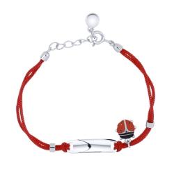 Brățară din argint  cu pietre Finift