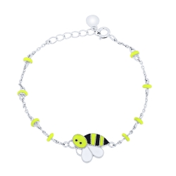 Brățară din argint  cu pietre Finift