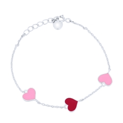 Brățară din argint  cu pietre Finift