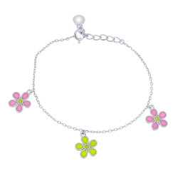 Brățară din argint  cu pietre Finift