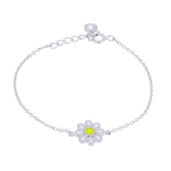 Brățară din argint  cu pietre Finift