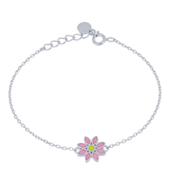 Brățară din argint  cu pietre Finift