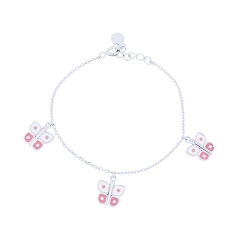 Brățară din argint  cu pietre Finift