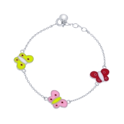 Brățară din argint  cu pietre Finift