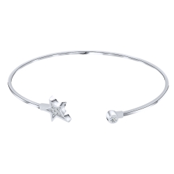 Brățară din argint  cu pietre Cubic Zirconia Incolor
