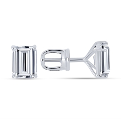 Cercei Pusete din argint  cu pietre Cubic Zirconia Incolor