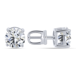 Cercei Pusete din argint  cu pietre Cubic Zirconia Incolor