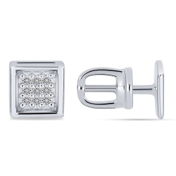 Cercei Pusete din argint  cu pietre Diamant