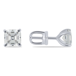 Cercei Pusete din argint  cu pietre Cubic Zirconia Incolor