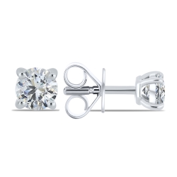 Cercei Pusete din argint  cu pietre Cubic Zirconia Incolor